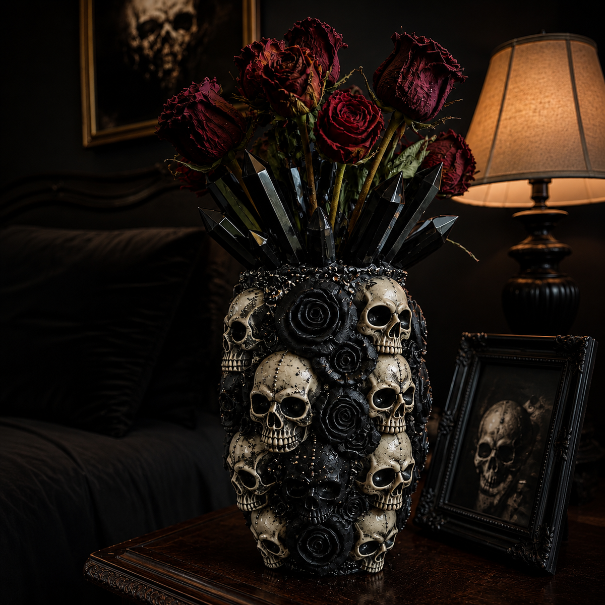 Gothic Skull Vase | Kate Vesper Crafts