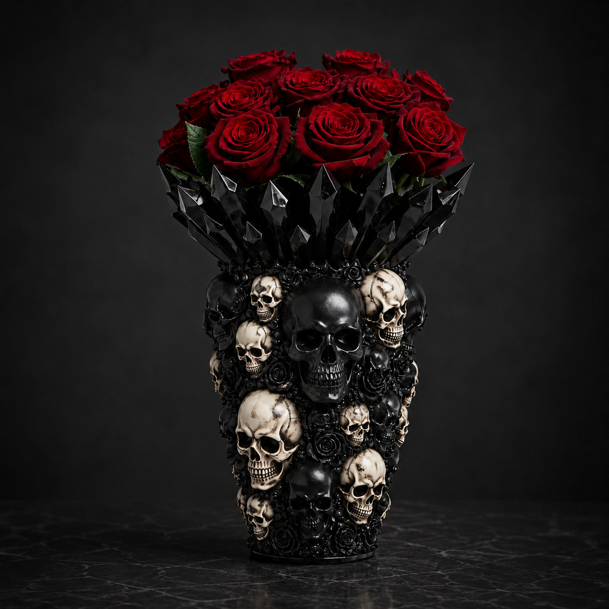 Gothic Skull Vase | Kate Vesper Crafts